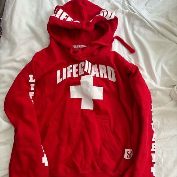 lifeguard Tops - Lifeguard women hoodie sweatshirt size S